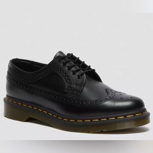 Dr. Martens Black Brogue Flats